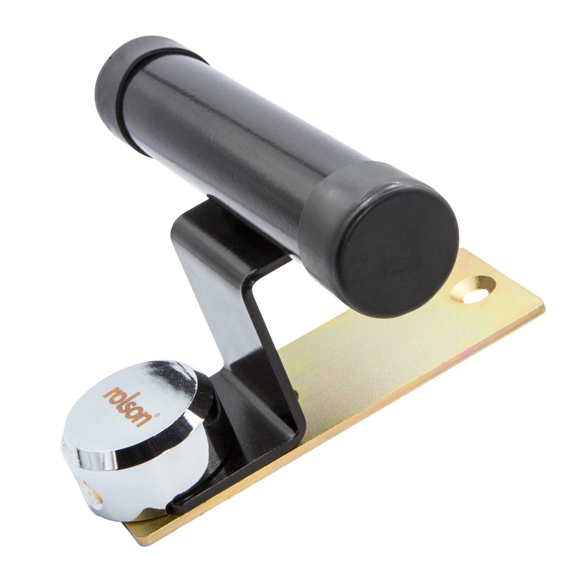 Rolson Heavy Duty Garage Door Lock Black 255mm x 215mm x 80mm 66914 | Main Body made of Carbon Steel with Rubber Sleeve | Powder Coated | Supplied with 2 Ground Anchor Bolts | Suitable for most up and Over Garage Doors | Complete with 80mm Enclosed Shackle Heavy Duty Padlock and 2 Keys | 6mm Hex and Metal Punch