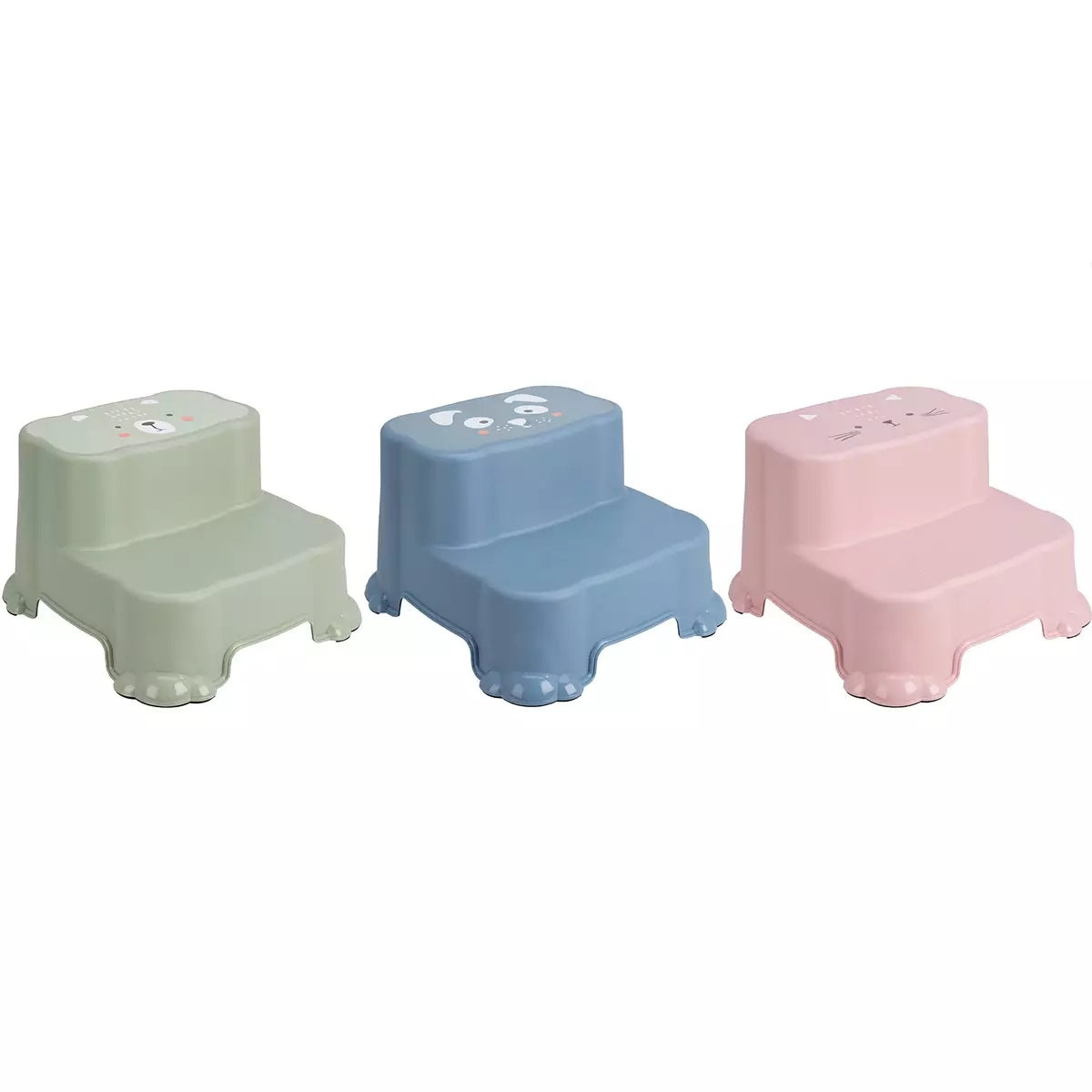 Home and Styling Kids Collection 2 Steps Stool Assorted Colours 36cm x 35cm x 22cm 22000260