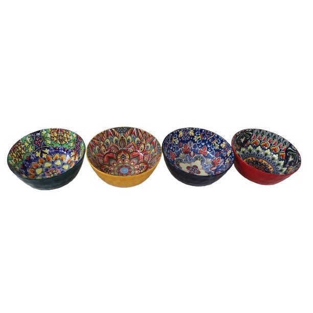 Decorated Printed Porcelain Bowls Assorted Colours 780ml Pack of 1 Q05000030 | Serving Bowls for Snacks-Dessertsand Salads