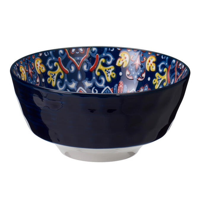 Decorated Printed Porcelain Bowls Assorted Colours 780ml Pack of 1 Q05000030 | Serving Bowls for Snacks-Dessertsand Salads