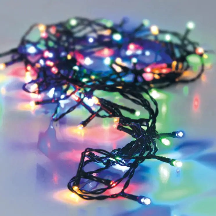 192 LED Multi-Color Christmas Lights Black 14.5Mtr AX9810260 | With 8 Memory Functions | Perfect for Holiday Decorations | 6Hr Timer