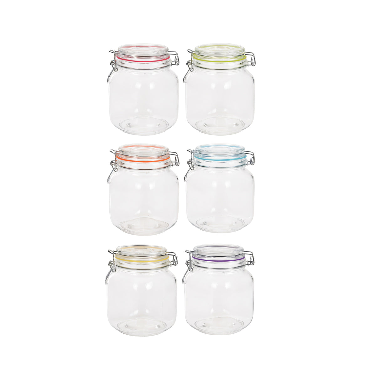 Glass Jar Assorted 1000ml H16cm x W10cm x D10cm Pack of 1 CD1001950