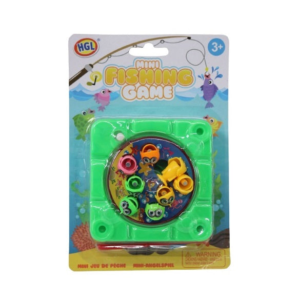 HGL Mini Fishing Game Asorted Colours SV21884 | Colorful Rotating Fish Toy with Magnetic Rods | For Kids Ages 3 Plus | Toy for Indoor and Outdoor Play | Compact Size
