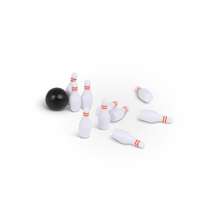 HGL Mini Bowling Game Toy Set White and Red SV21898 | Fun Desktop Bowling Playset for Kids | Includes Pins and Balls | For Ages 3 Plus