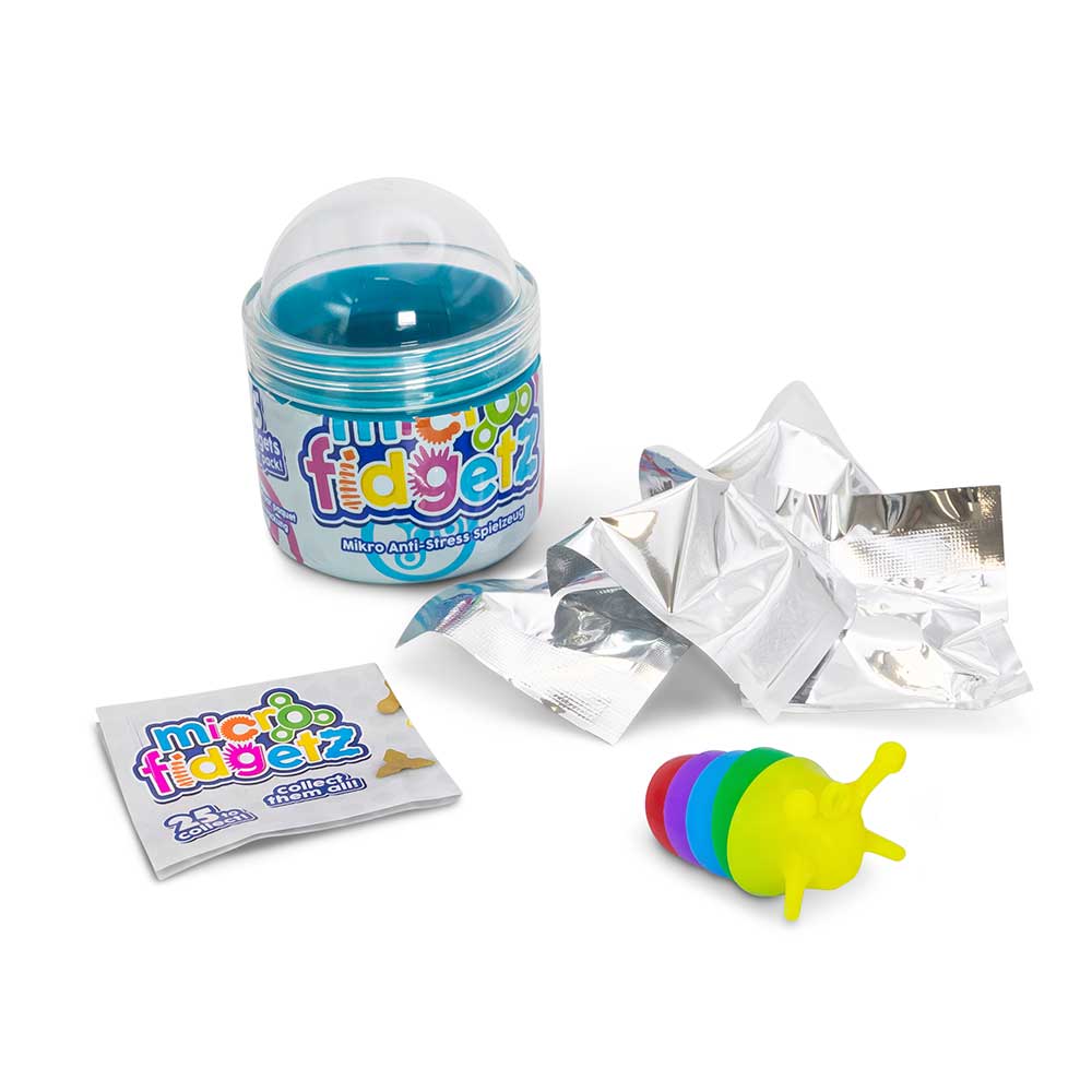 HGL Micro Fidgetz Series 2 Assorted Colours 7cm Ã— 9cm Ã— 7cm  SV21852 | 5 Fidgetz Per Pack | Mystery Fidget Toy Capsules | Collectible Mini Fidgets for Kids | New series with 25 Collectible Fidgets | Stress Relief Toys