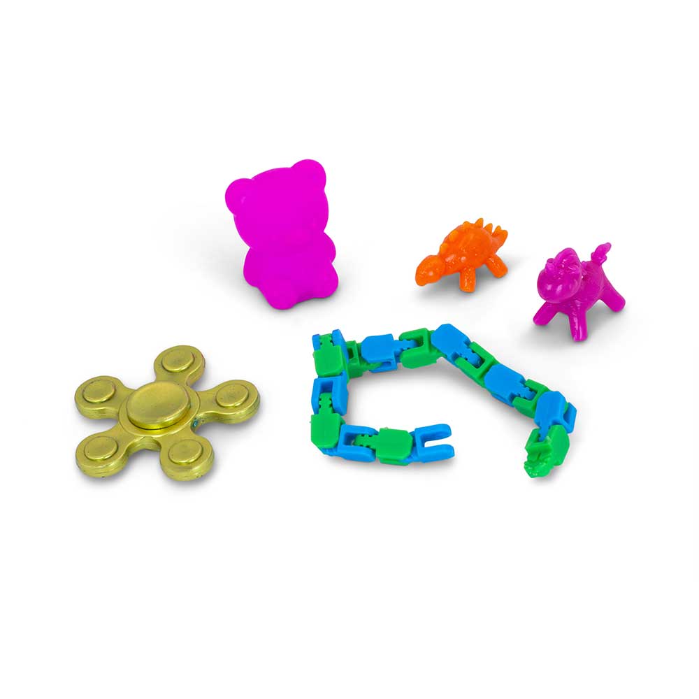 HGL Micro Fidgetz Series 2 Assorted Colours 7cm Ã— 9cm Ã— 7cm  SV21852 | 5 Fidgetz Per Pack | Mystery Fidget Toy Capsules | Collectible Mini Fidgets for Kids | New series with 25 Collectible Fidgets | Stress Relief Toys