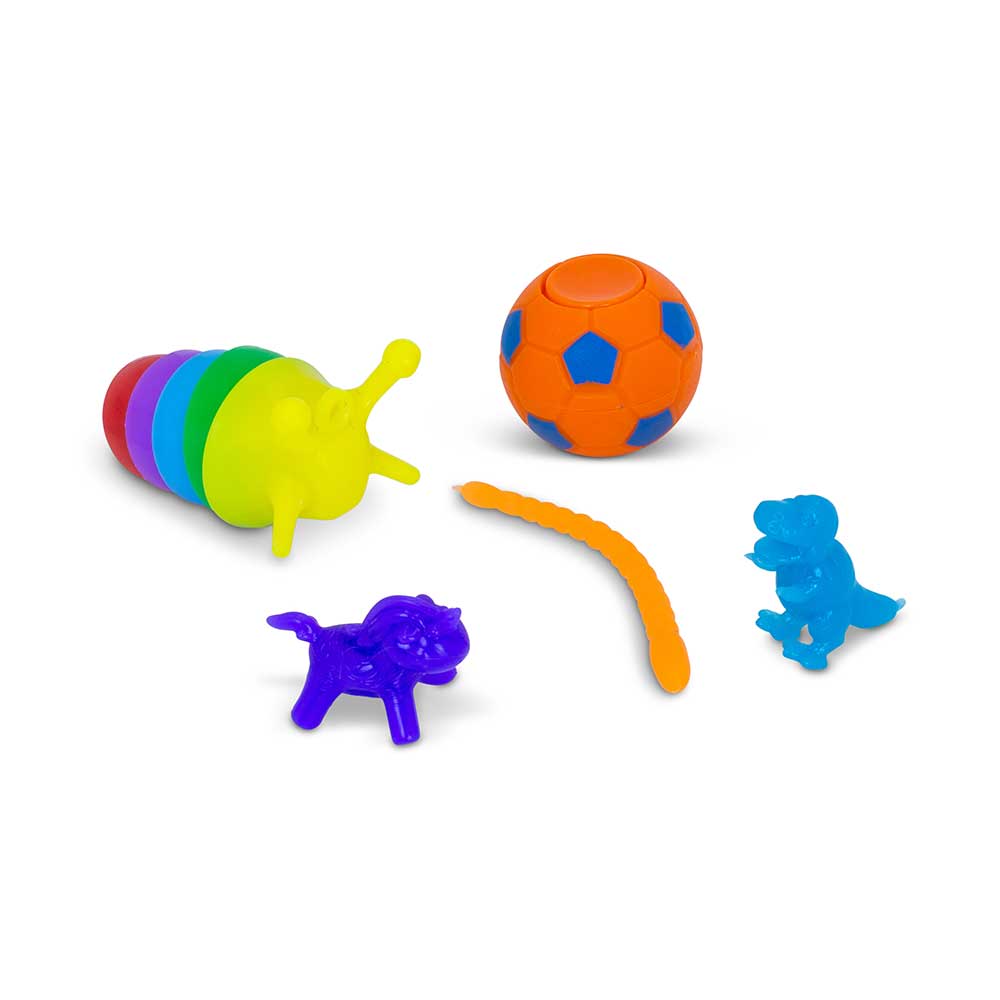 HGL Micro Fidgetz Series 2 Assorted Colours 7cm Ã— 9cm Ã— 7cm  SV21852 | 5 Fidgetz Per Pack | Mystery Fidget Toy Capsules | Collectible Mini Fidgets for Kids | New series with 25 Collectible Fidgets | Stress Relief Toys