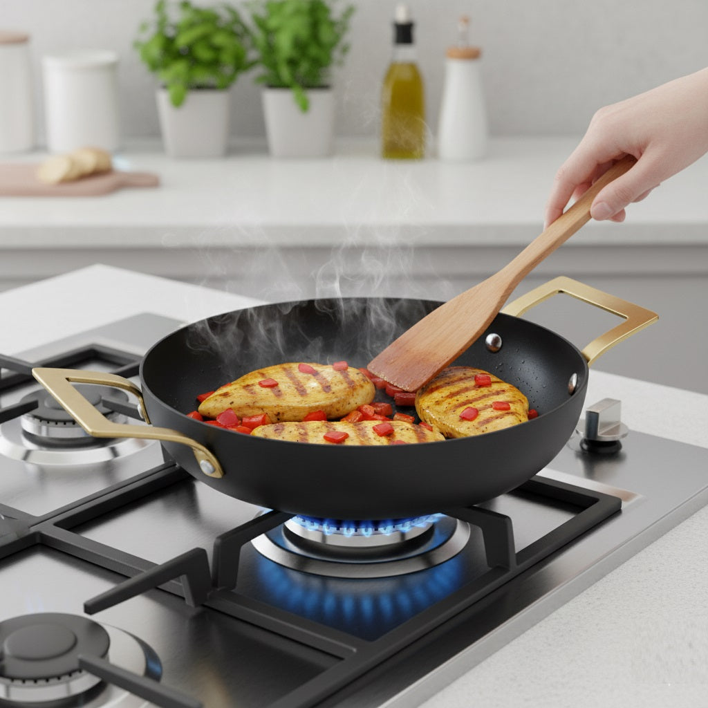 Excellent Houseware Iron Frying Pan Black 13cm x 4cm A15000070