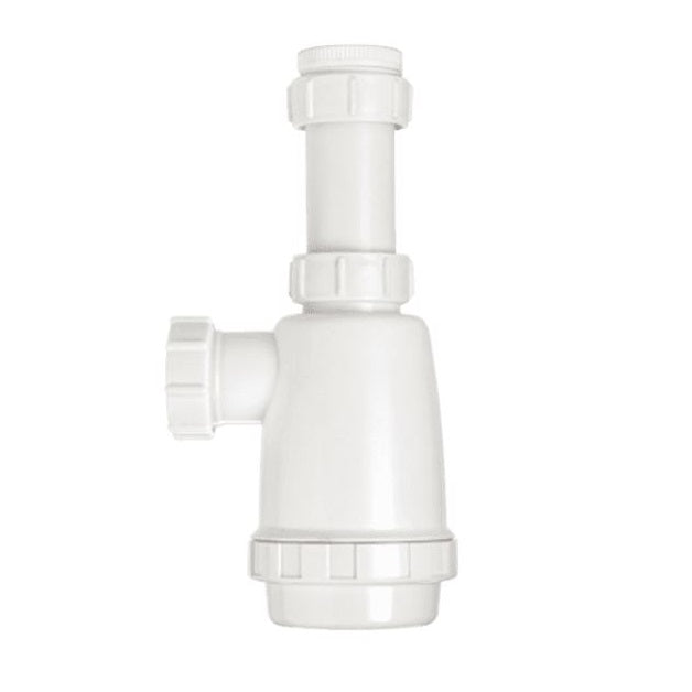 Securplumb Universal Telescopic Bottle Trap White 40mm SU8702