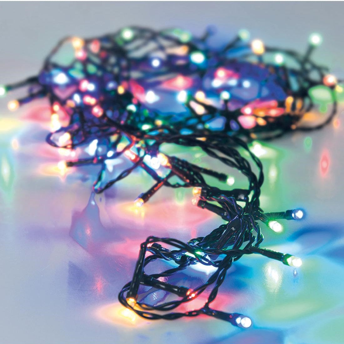 48 Multicolor Christmas LED Lights Black 3.5Mtr AX9810220 | With 8 Memory Functions | Perfect for Holiday Decorations | 6Hr Timer