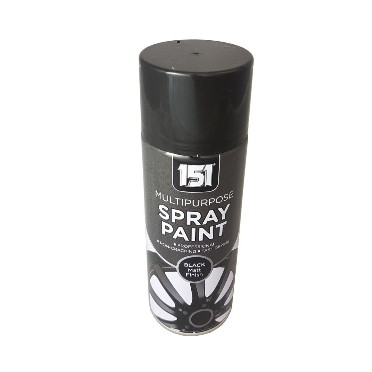 151 Multipurpose Spray Paint Black Matt Finish 400ml TAR025 | Aerosol for DIY and Repairs | Professional | Fast Drying | Non-Cracking | Coat Anything Inside and Outside