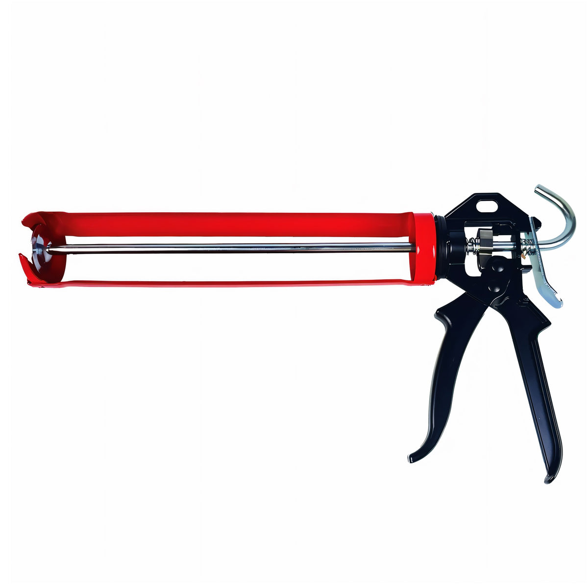 Dekton 360 Degree Rotatable Caulking Gun with Cage Red DT95752 | Wide Range of Applications | Fully Rotating Handle | Heavy Duty | Metal Press Plate | Smooth Applications
