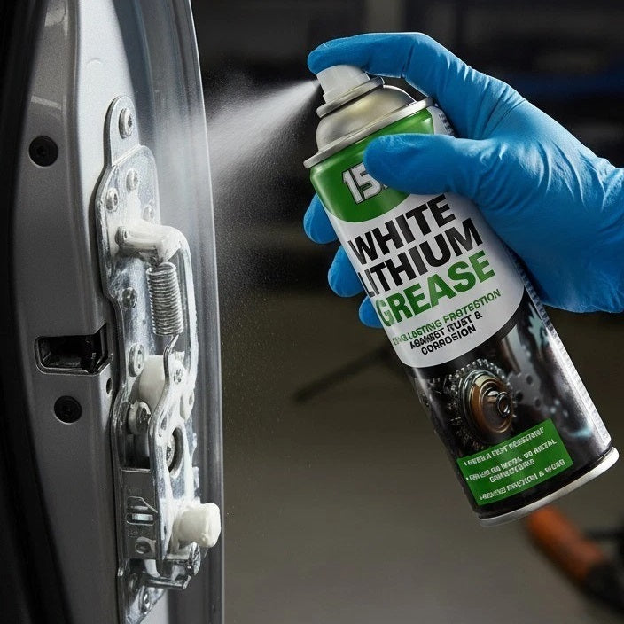 151 White Lithium Grease Spray Multicoloured 400ml 1511218 | Long-Lasting Lubrication | Rust and Corrosion Protection | Water and Heat Resistant | Reduces Friction and Wear | For Metal-to-Metal Connections | Use Around Home and Worshops