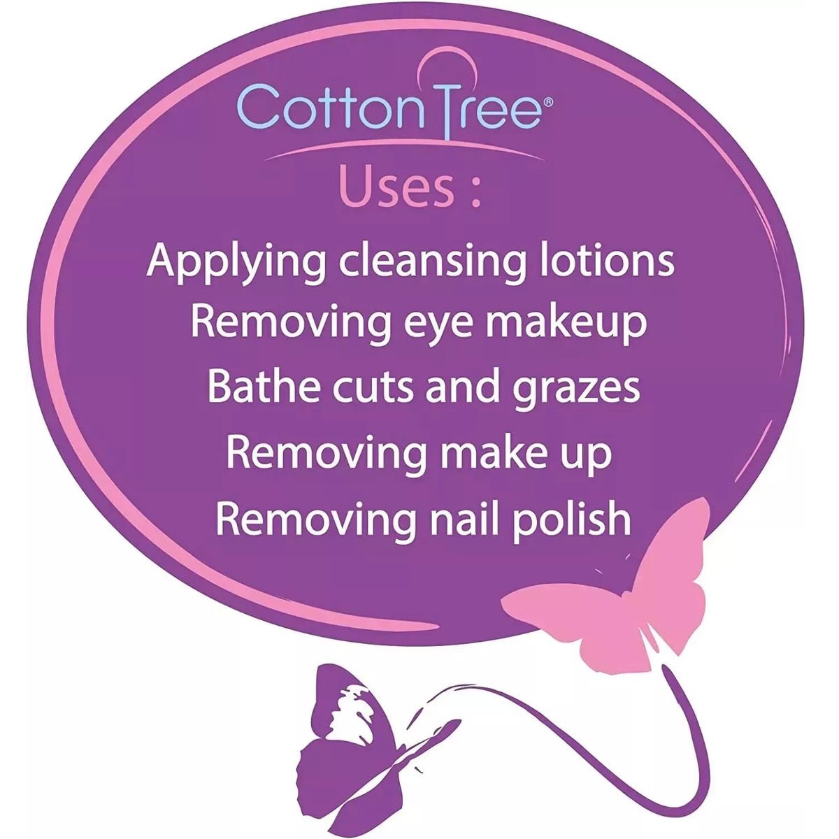 151 Cotton Tree Cotton Wool Pleat White 80g CT002B | Pure Soft Cotton for Baby Care | Makeup Removal and First Aid | Gentle and Absorbent