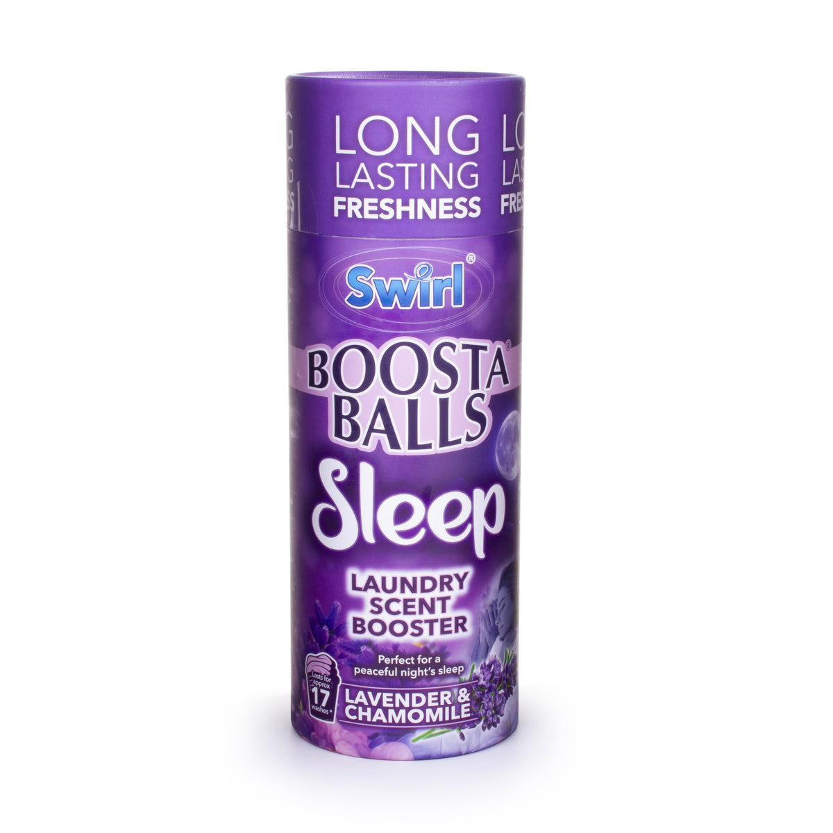 151 Swirl Sleep Boosta Balls Purple 230g SW1062 | Lavender and Chamomile | Laundry Scent Booster | Long Lasting Freshness | A Peaceful Night Sleep | Lasts for 17 Washes | For Bedding and Towels | Safe for Colours and All Washable Fabrics