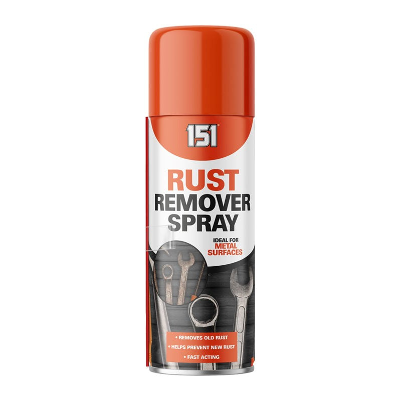151 Rust Remover Spray Multicoloured 400ml 1511217 | Removes Old Rust | Helps Prevent New Rust | Fast Acting | For Metal Surfaces