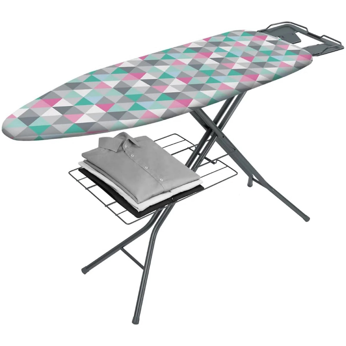 Metaltex Antares Triangles Ironing Board Multicolour 115cm x 37cm 418041 T