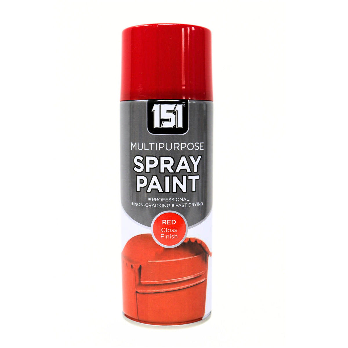 151 Multipurpose Spray Paint Red 400ml TAR028 | Gloss Finish | Professional | Non-Cracking | Fast Drying