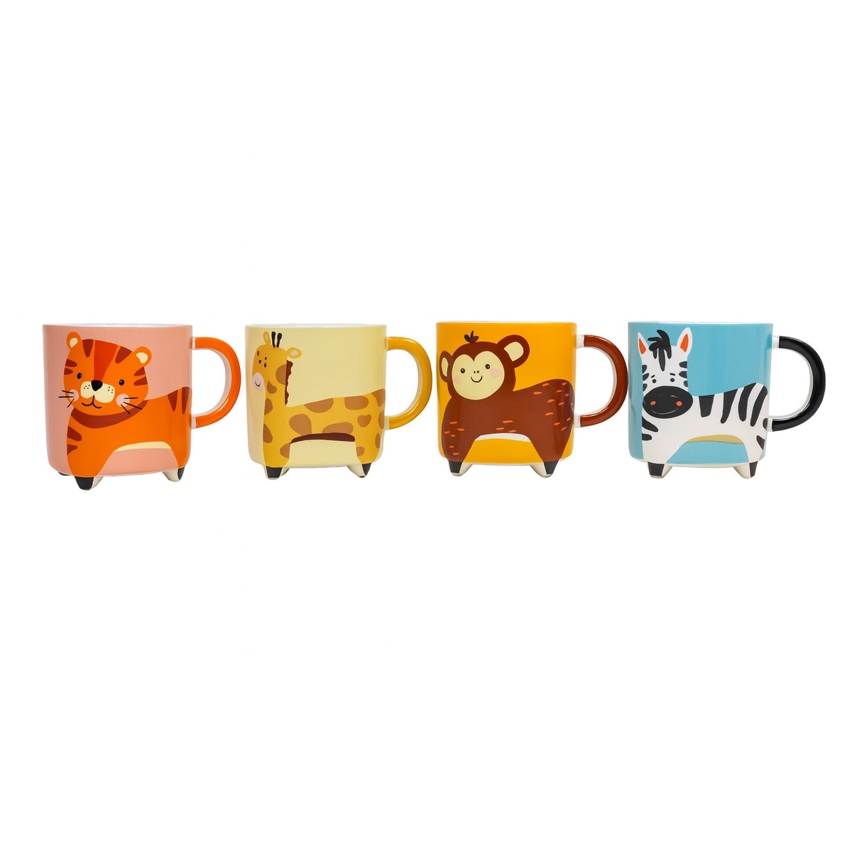 Kids Animal Print Stoneware Mug Assorted 330ml Pack of 1 Q97001380