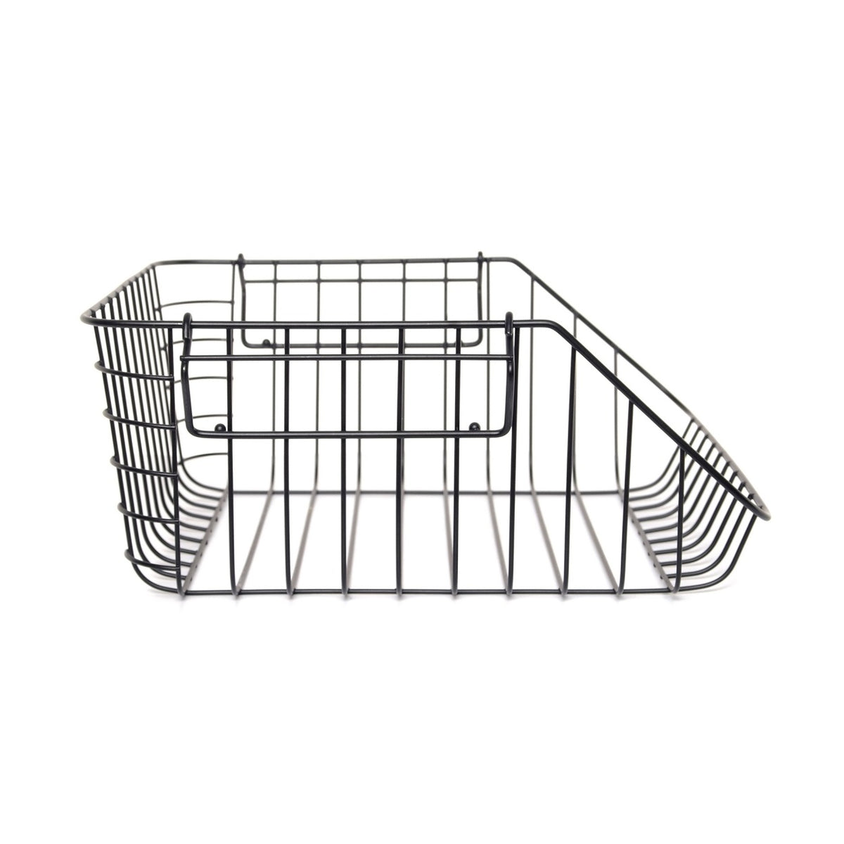 Excellent Houseware Multi-Purpose Storage Basket Black 29cm x 27cm x 21cm C80654440 | Pantry Organiser