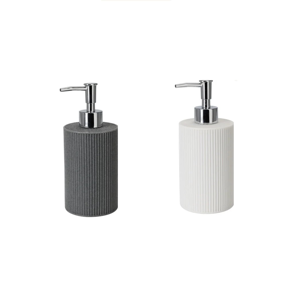 Ceramic Liquid Soap Dispenser Assorted Colours 18cm Pack of 1 HZ1230160 | Modern Bathroom Lotion Pump Bottles | Durable Refillable Dispensers for Soap-Sanitiser and Lotion | Stylish Home Decor