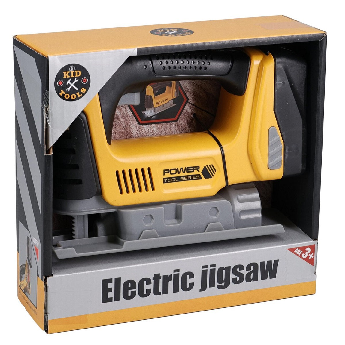 Kids Electric Jigsaw Yellow 18cm x 6cm x 13cm S34495720 | Suitable for Age 3 Plus | Removable Battery Module
