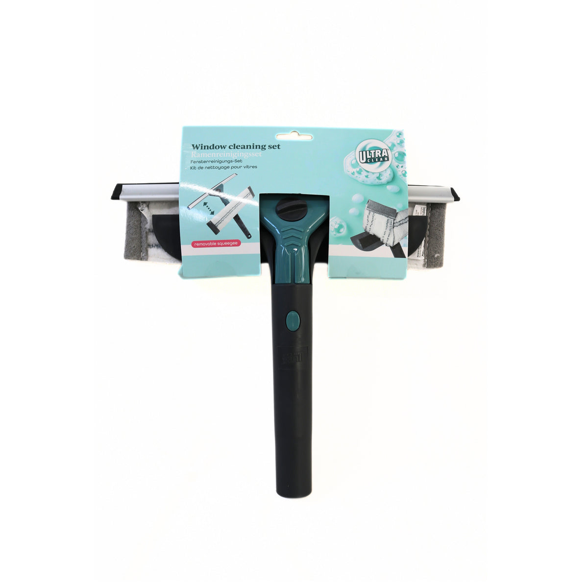Ultra Clean Microfiber Window Cleaning Set Assorted 314419870 | Removable Squeegee