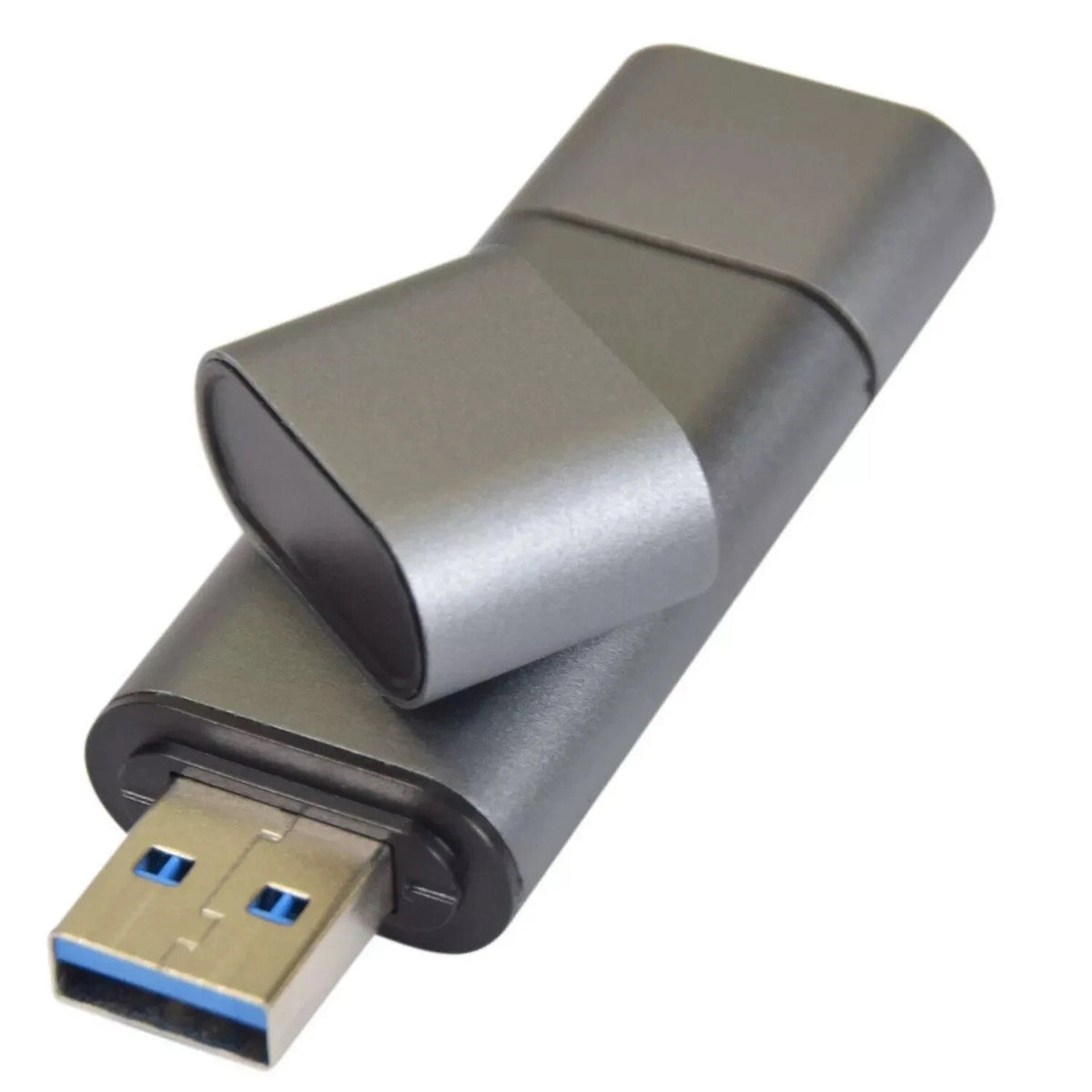 AV Link USB3.0 Memory Card Reader Grey 500.110UK | Includes SD and MicroSD Slots