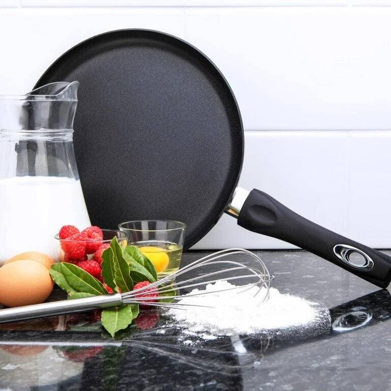 Pendeford Diamond Non-Stick Frying Pan Black 24cm P624 | Improved Induction Base | Soft Touch Handles