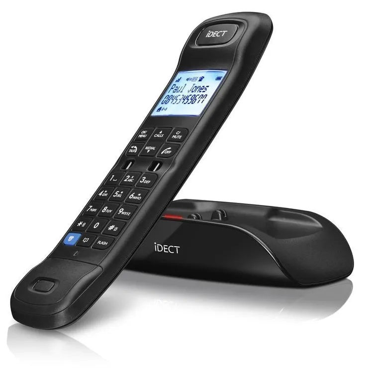 Binatone Idect Digital Cordless Telephone with Answer Machine Black BI-IDECT LOOP | Loop Lite Plus Callblocker | 100 Name and Number Phonebook | Handsfree Speakerphone | Upto 25 Minutes Digital Answer Machine | LCD Backlit | 10 Ringer Melodies | Caller Display-Stores Information on the Last 50 Calls | Last 20 Number Redial | Upto 10 Hours Talk Time and 100 Hours Standby