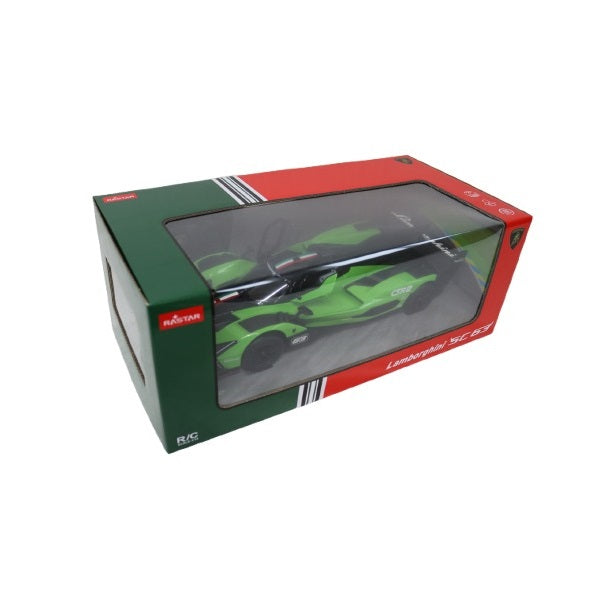 Rastar Lamborghini SC63 LMDH Remote Control Car Green TY-2914 | High-Detail Racing RC Model | Toy for Kids and Collectors | Multi-function Radio Control