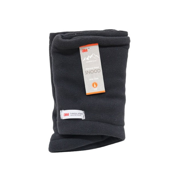 3M Country Club Thermal Lined Snood Black OUT240256 | One Size | Soft Fleece | Neck Warmer for Winter-Breathable and Insulated