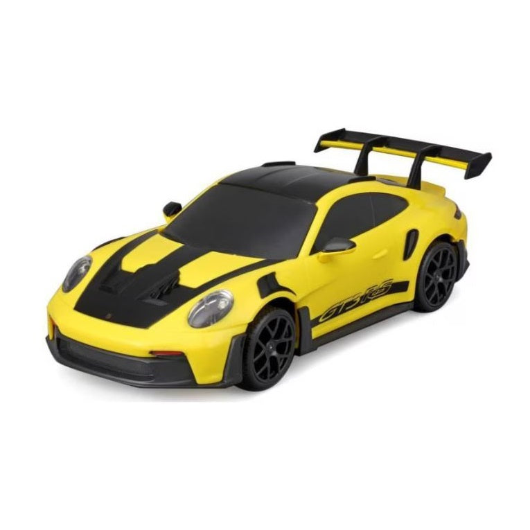 Maisto Tec Porsche 911 GT3 RS Car Yellow M81537 | Full Function Car | Extreme Turning Ratio | Radio Control Vehicle | Durable Battery-powered Design | 2.4GHz Multi-car Racing | Pistol Grip Controller