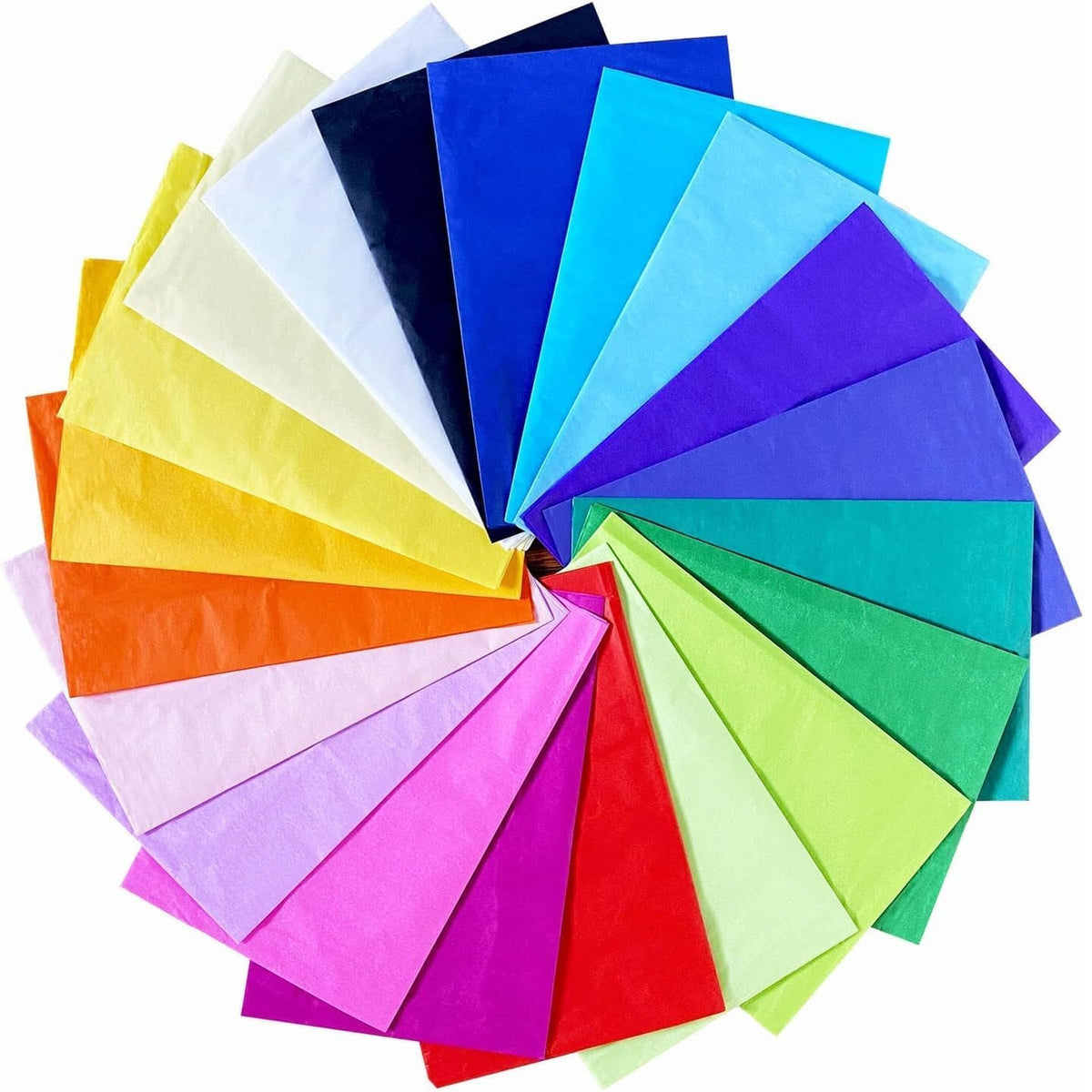 The Box Coloured Tissue Paper Assorted Colours Pack of 15 STA4457 | Perfect for Crafting-Card Making and Scrapbooking