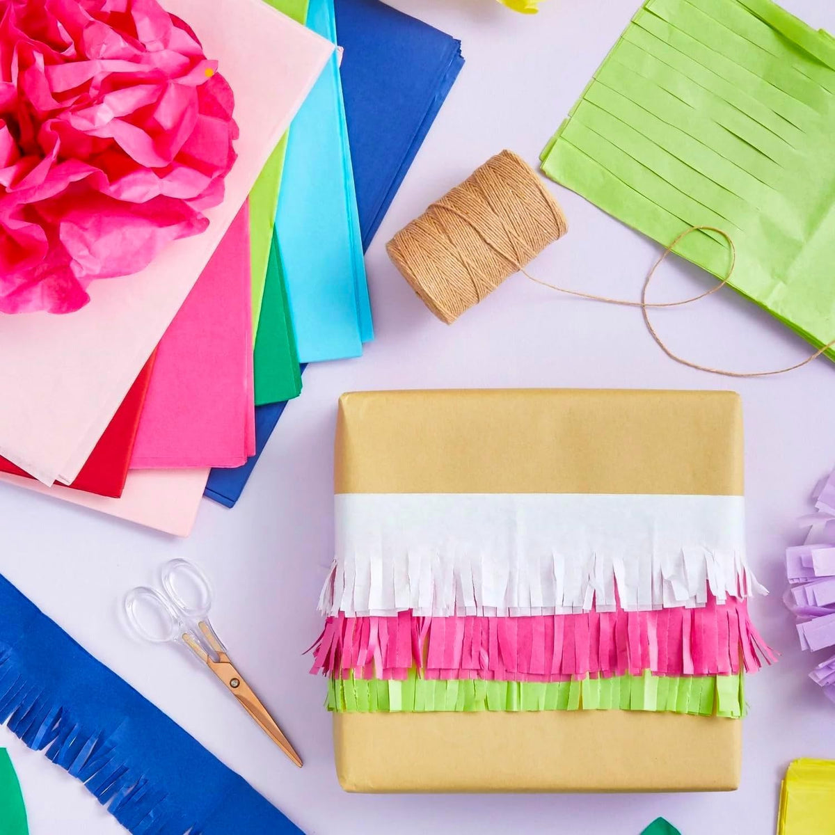 The Box Coloured Tissue Paper Assorted Colours Pack of 15 STA4457 | Perfect for Crafting-Card Making and Scrapbooking
