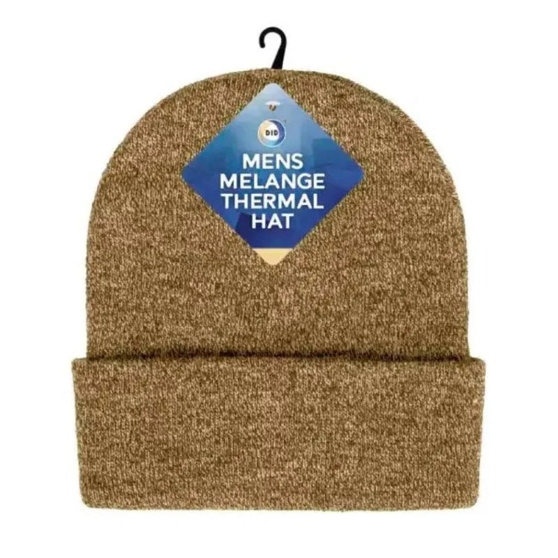 DID Mens Melange Thermal Hat Assorted Colours Pack of 1 OD4268 | 100 Percent Acrylic