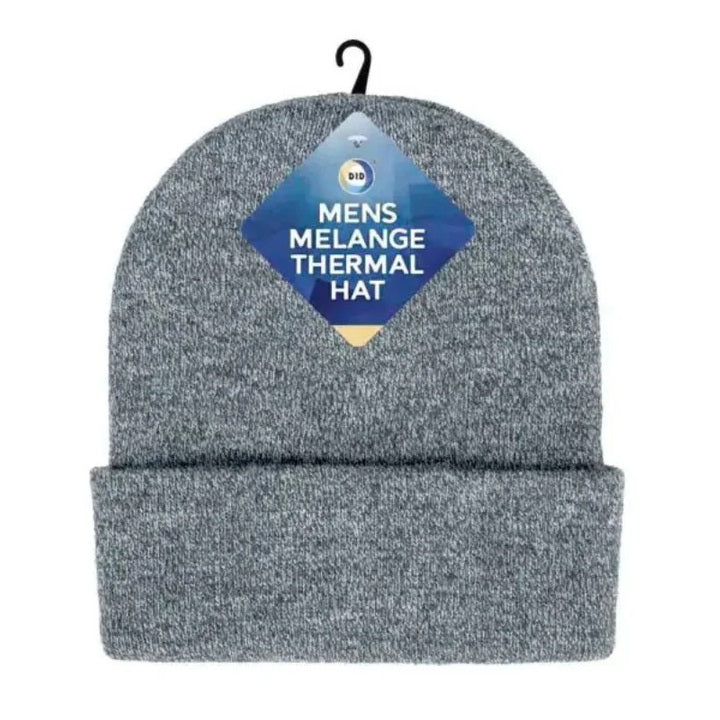 DID Mens Melange Thermal Hat Assorted Colours Pack of 1 OD4268 | 100 Percent Acrylic