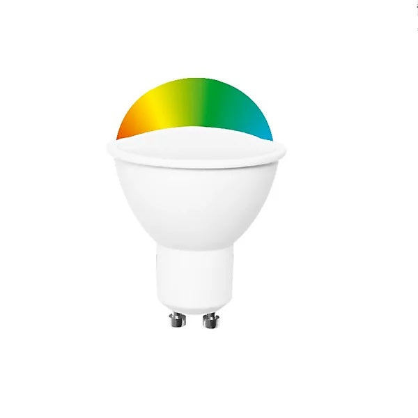 Energizer GU10 LED Colour Changing Spotlight Bulb with Remote Control White 54mm x 50mm S14544 | 4.2W | 35W Replacement | 250 Lumens | 15-Year Lifespan | Dimmable | Mercury Free | Energy Rating G | 15000Hr Lifespan | Five Brightness Settings | Provide 15