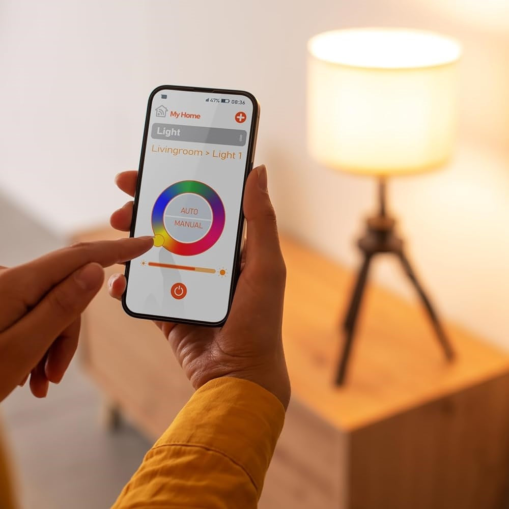 Energizer GLS ES-E27 Filament Smart LED Bulb White 107mm x 60mm S18477 | 6.5W | 60W Replacement | Group Control | Variable White | App Dimmable | Remote Access and Voice Control | 25000Hr Lifespan | Mercury Free | Energy Rating A Plus | CRI-80