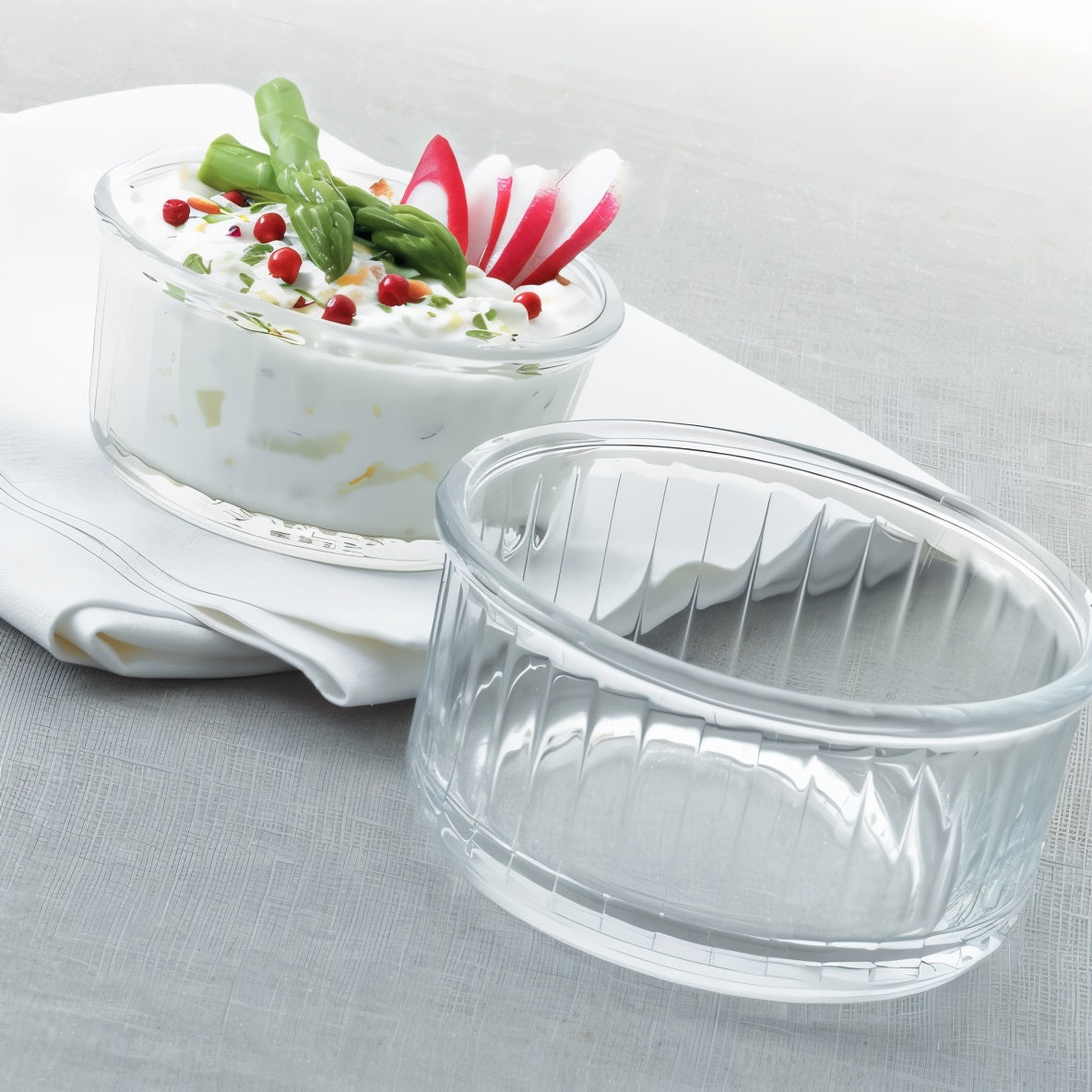 Duralex Ovenchef Ramekin Clear 4cm x 8.5cm Pack of 4 6008AC04