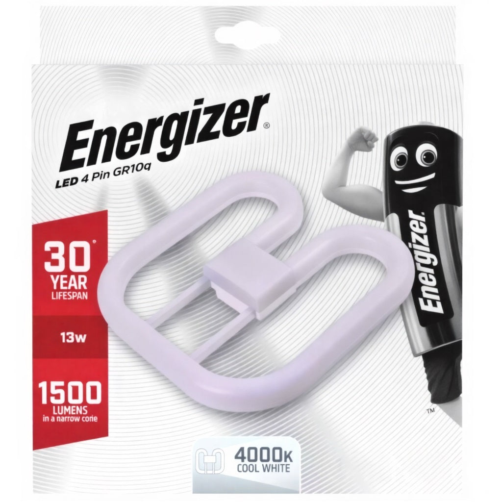 Energizer 4 Pin LED Lamp Cool White 13W S30626 | 1500 Lumens in a Narrow Cone | 30 Year Life Span