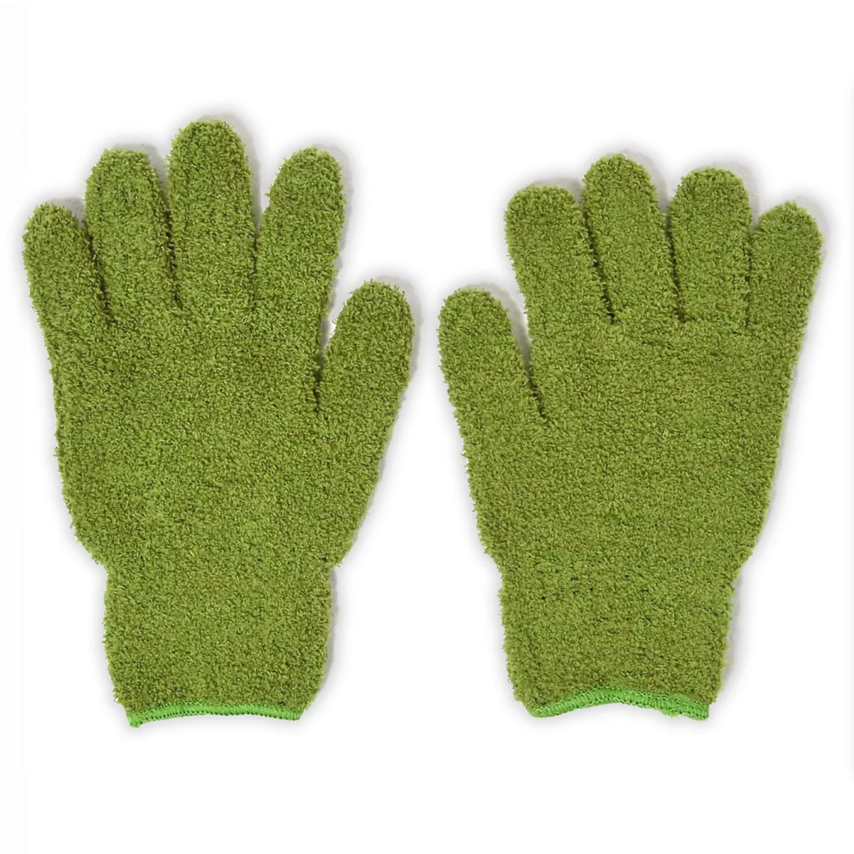Zero In Dust and Shine House Plant Gloves Green ZER225 | Stretchy One Size | Super Soft | Washable | Gently Remove Dust and Bugs for Healthy Houseplants