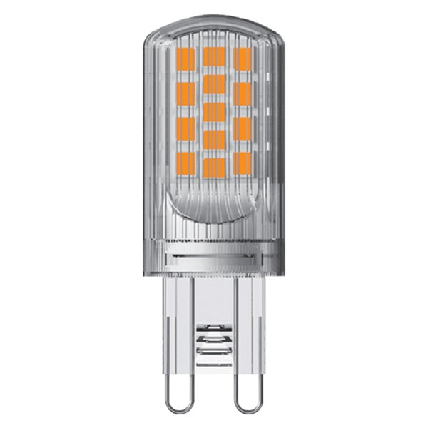 Energizer LED G9 2700K Warm White 4.2W 49mm x 18mm S18750 | 15000 Hour Lifespan | 40 Watt Replacement | 470 Lumens in a Sphere