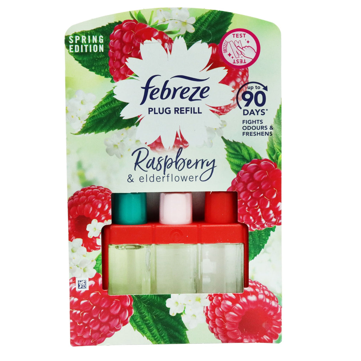 Febreze 3Volution Raspberry and Elderflower Plug Refill Assorted 20ml HOFEB295 | Lasts upto 90 Days | Fights Odours and Freshen