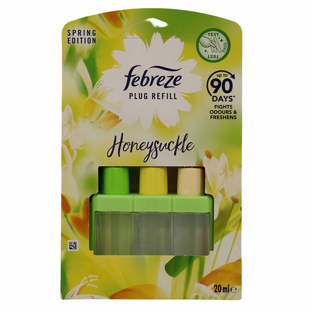 Febreze 3Volution Honeysuckle Plug Refill Assorted 20ml HOFEB296 | Lasts upto 90 Days | Fights Odours and Freshen