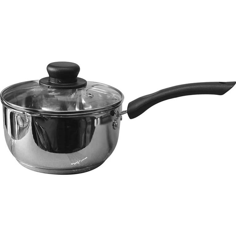 Cooksupreme Stainless Steel Sauce Pan Silver 20cm 197 | Hard Wearing Non-Stick Surface | Dishwasher Safe | Suitable for All Hobs Including Gas Hob-Induction Hob-Halogen Hob-Ceramic Hob and Solid Hot Plate