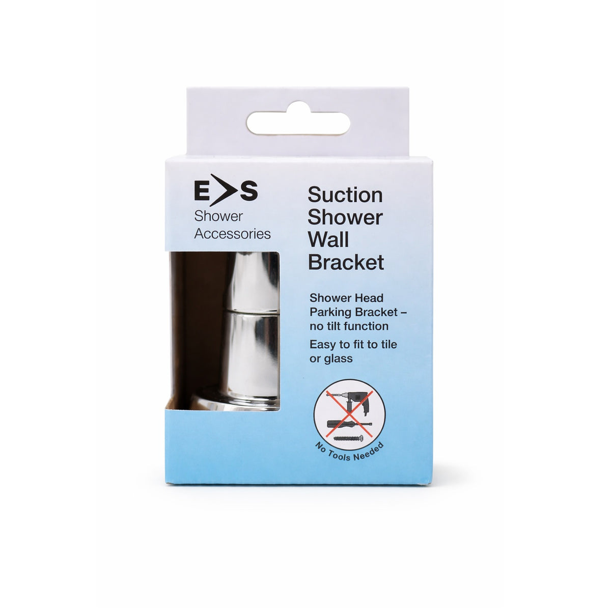 Euro Showers Suction Shower Holder Wall Bracket Chrome 72220