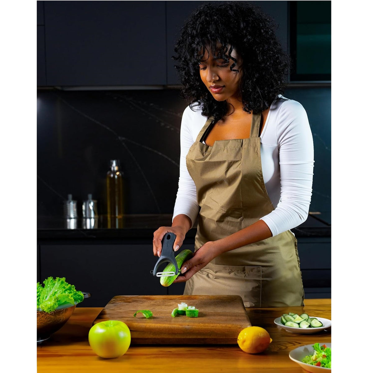 Zyliss Y Shaped Peeler Grey H142mm x W81mm x D20mm E950048 | Eye Cutter | Eco Handle