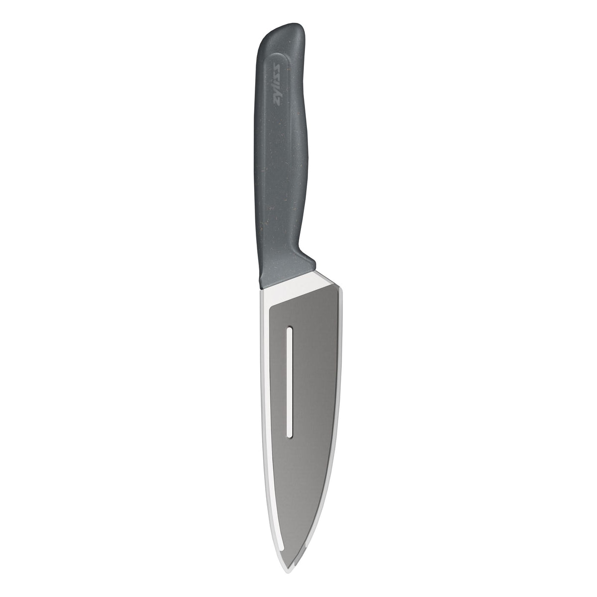 Zyliss Chef Knife Grey 150mm H295mm x W45mm x D20mm E920291 | Blade Guard | German Stainless Steel | Eco Handle