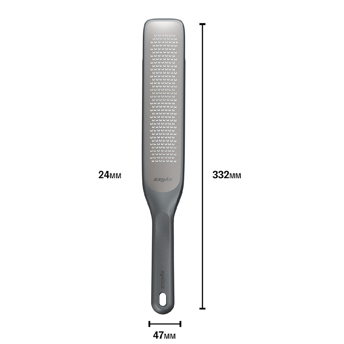 Zyliss Rasp Grater Beluga Grey 332mm x 47mm x 24mm E900062 | Eco Handle